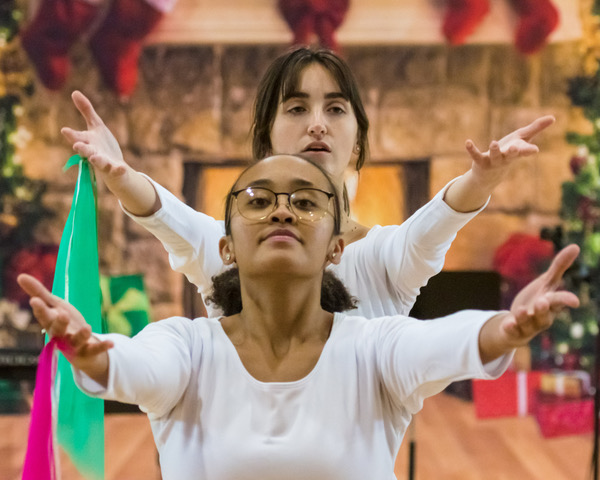 close up with dancers